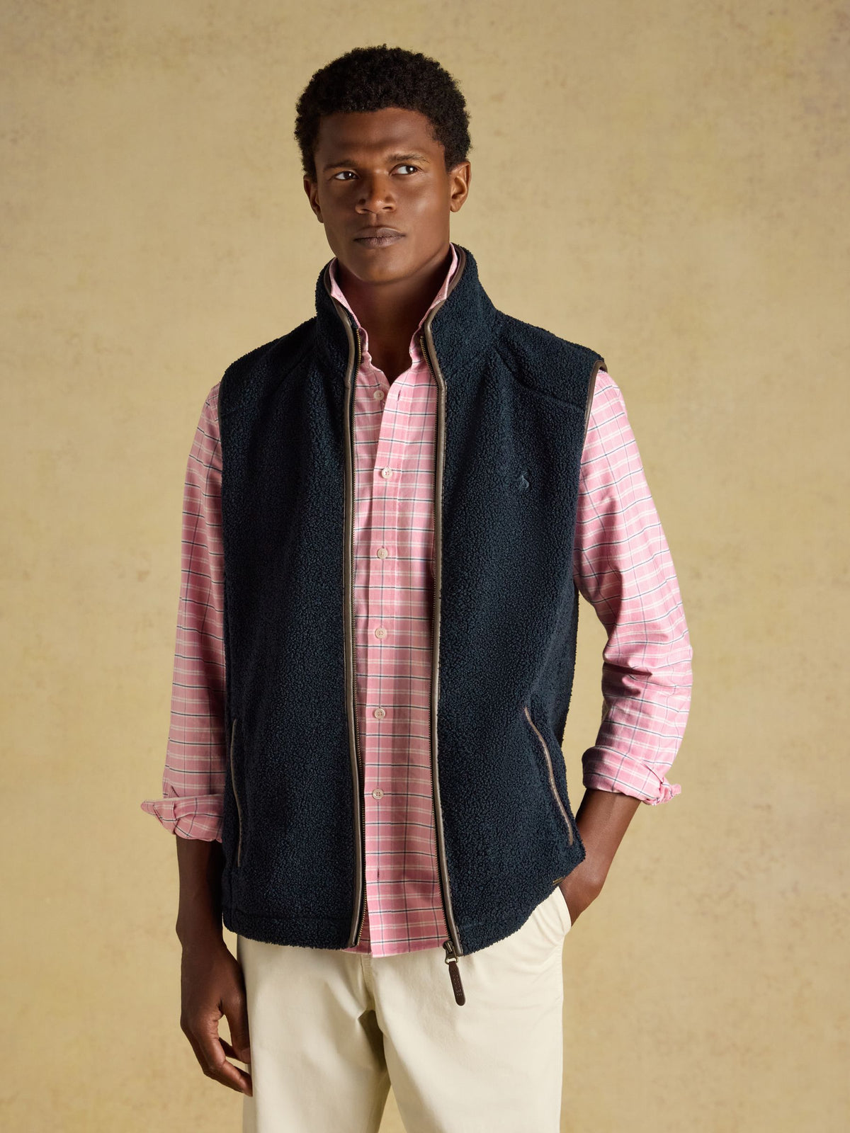 Heritage Borg Fleece Gilet - Navy