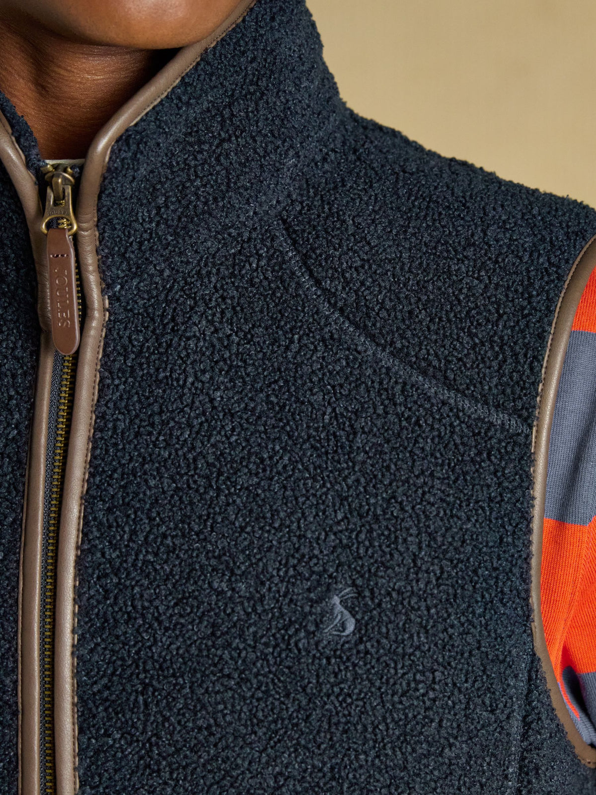 Heritage Borg Fleece Gilet - Navy