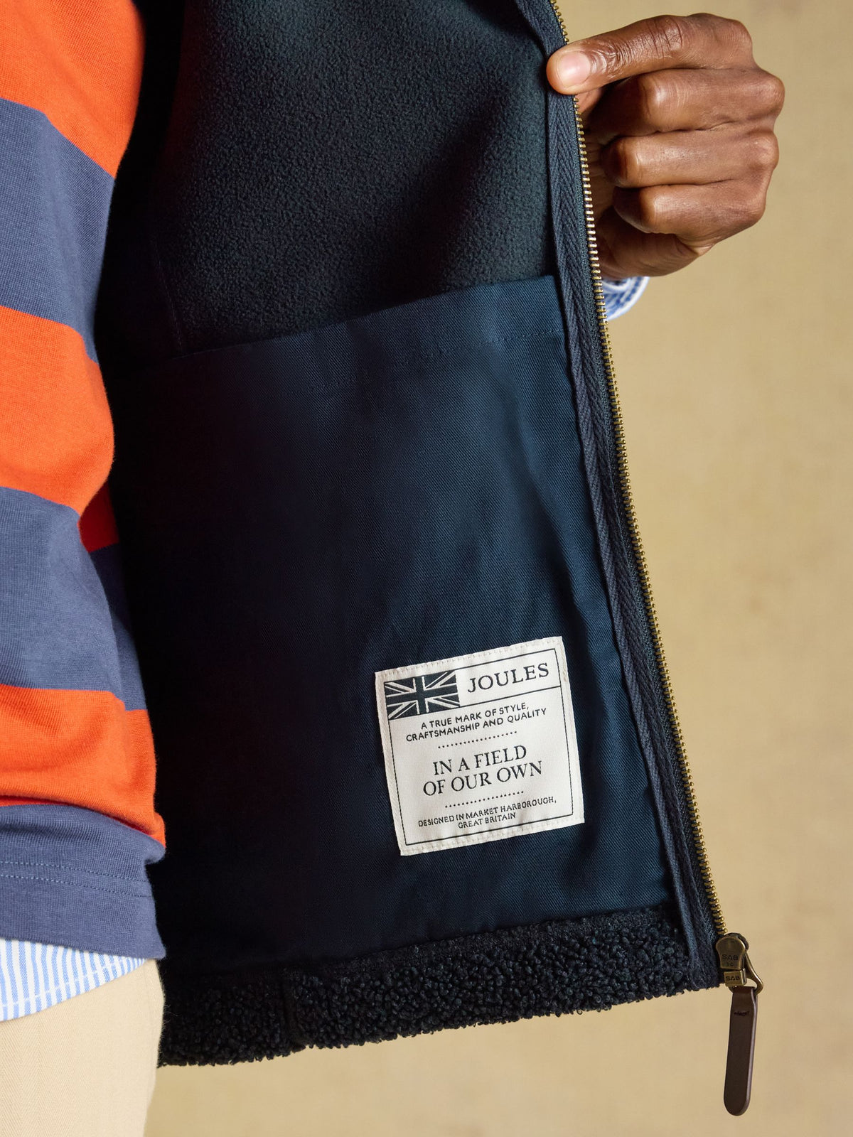Heritage Borg Fleece Gilet - Navy