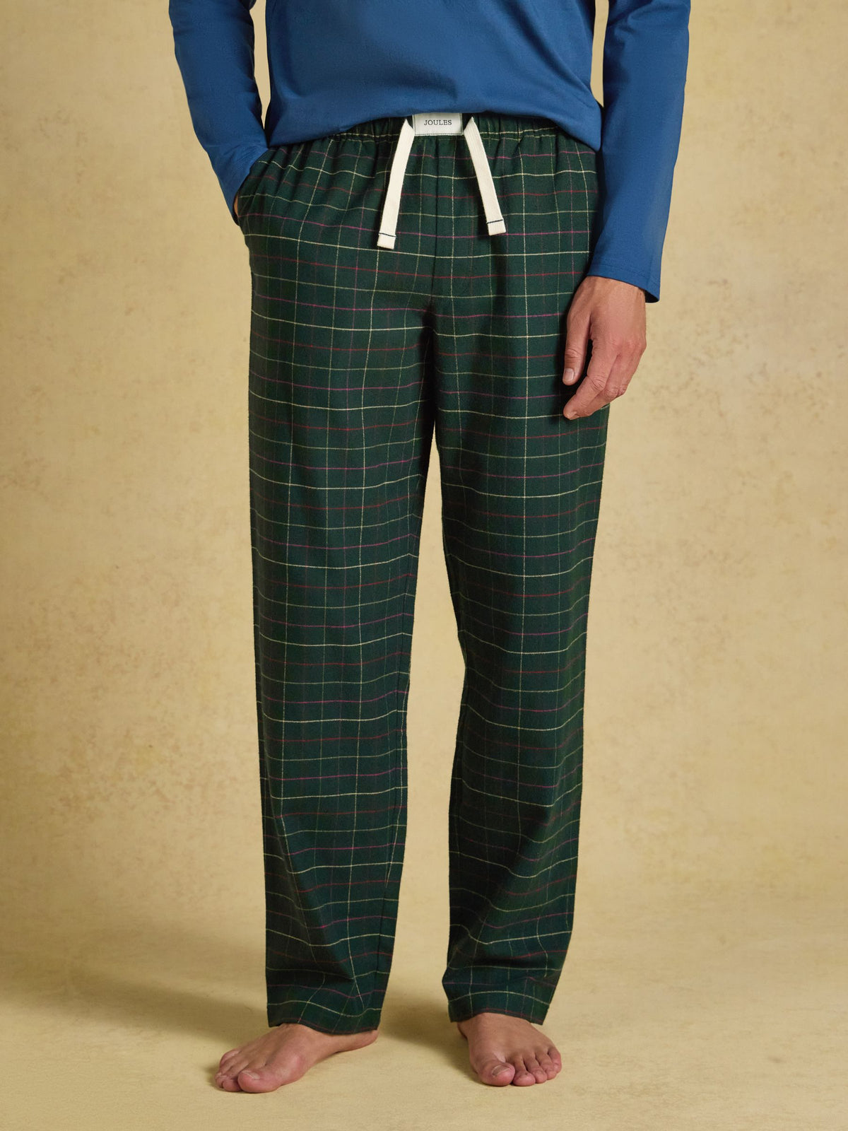 Flannel Pyjama Bottoms - Burgundy Red Check