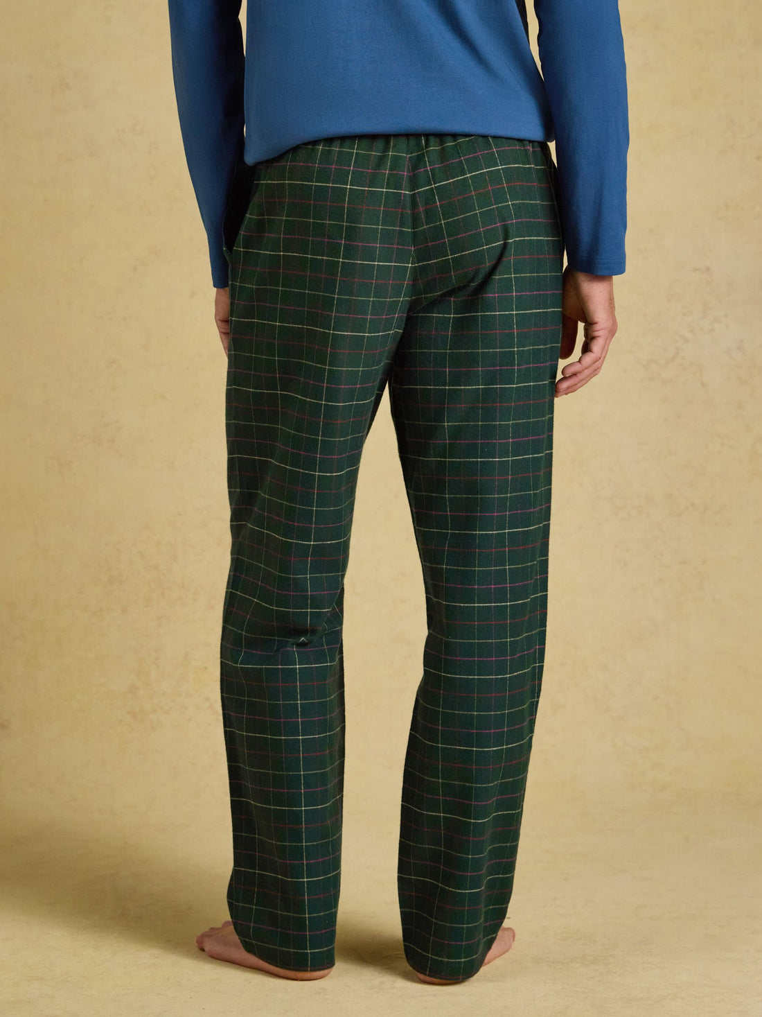 Flannel Pyjama Bottoms - Burgundy Red Check