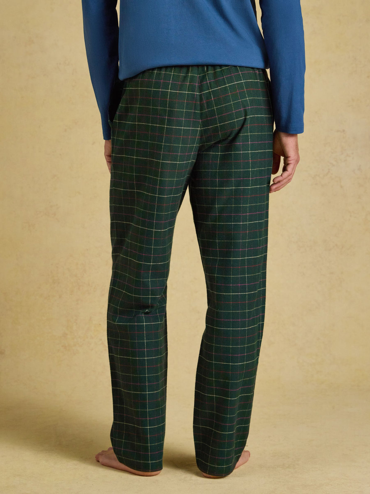 Flannel Pyjama Bottoms - Burgundy Red Check