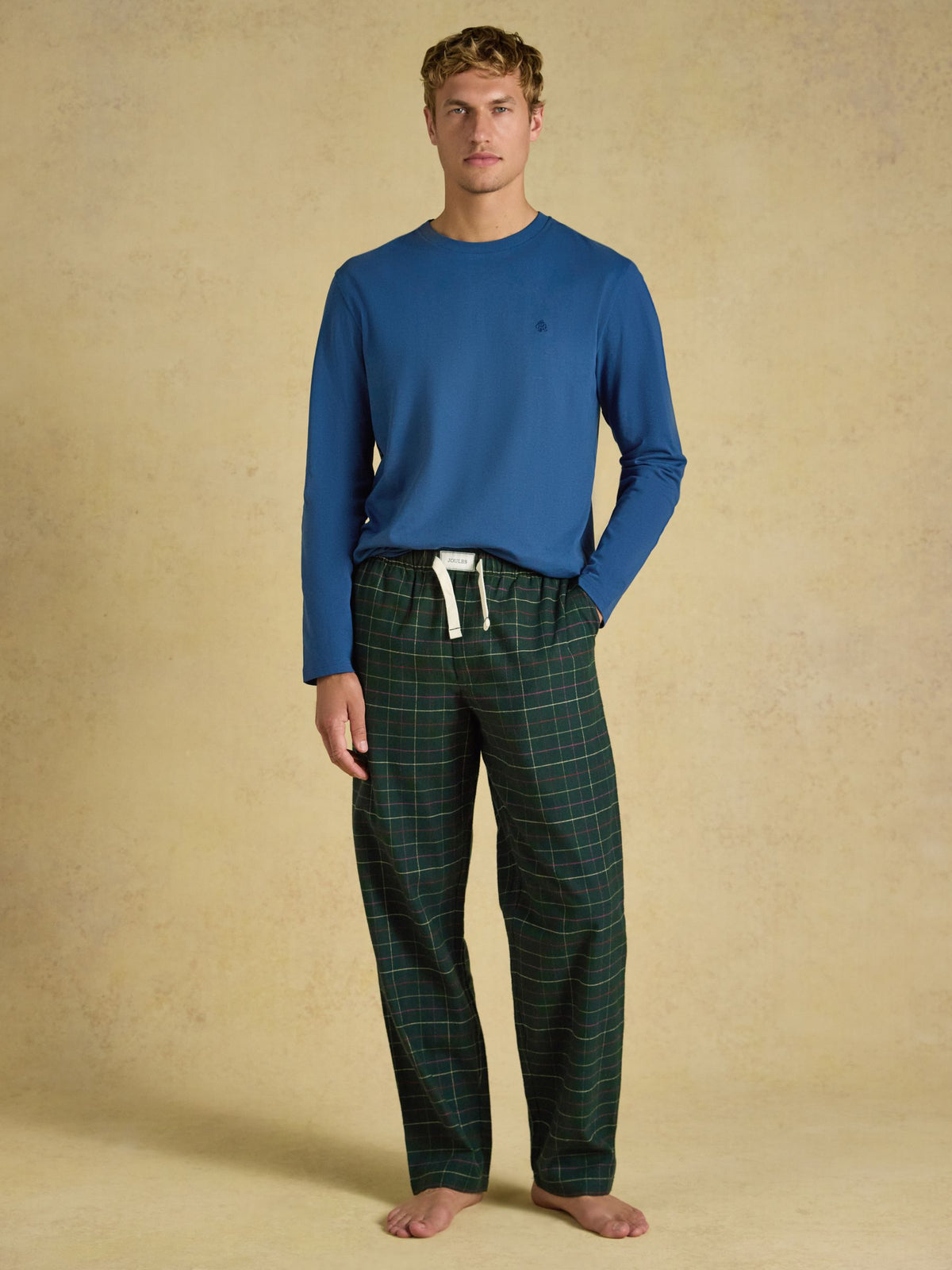 Flannel Pyjama Bottoms - Burgundy Red Check