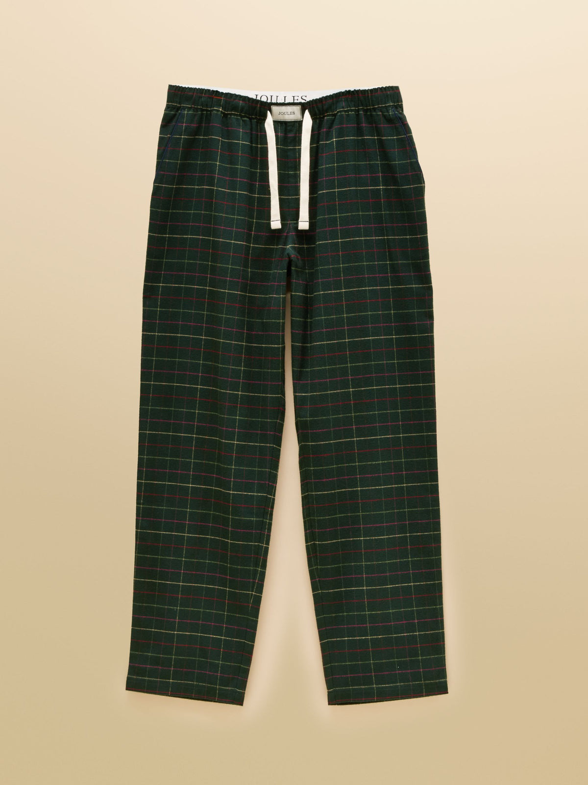Flannel Pyjama Bottoms - Burgundy Red Check