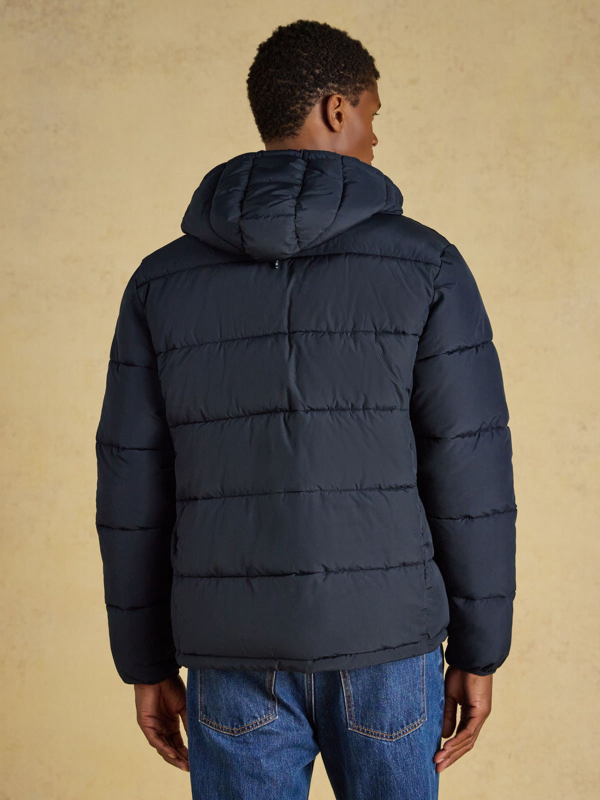 Croft Heavyweight Padded Coat - Navy
