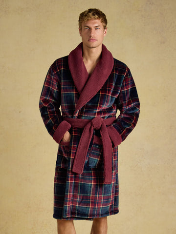 Dressing Gown - Burgundy Red