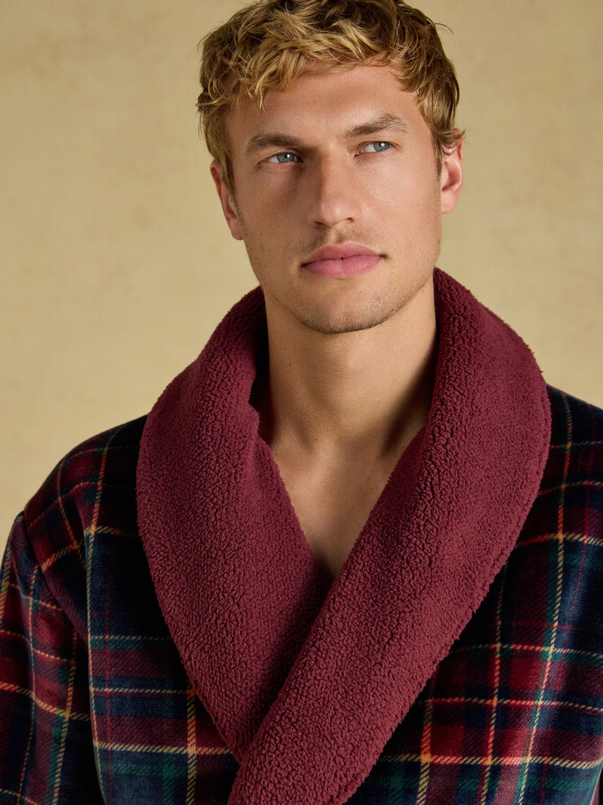 Dressing Gown - Burgundy Red
