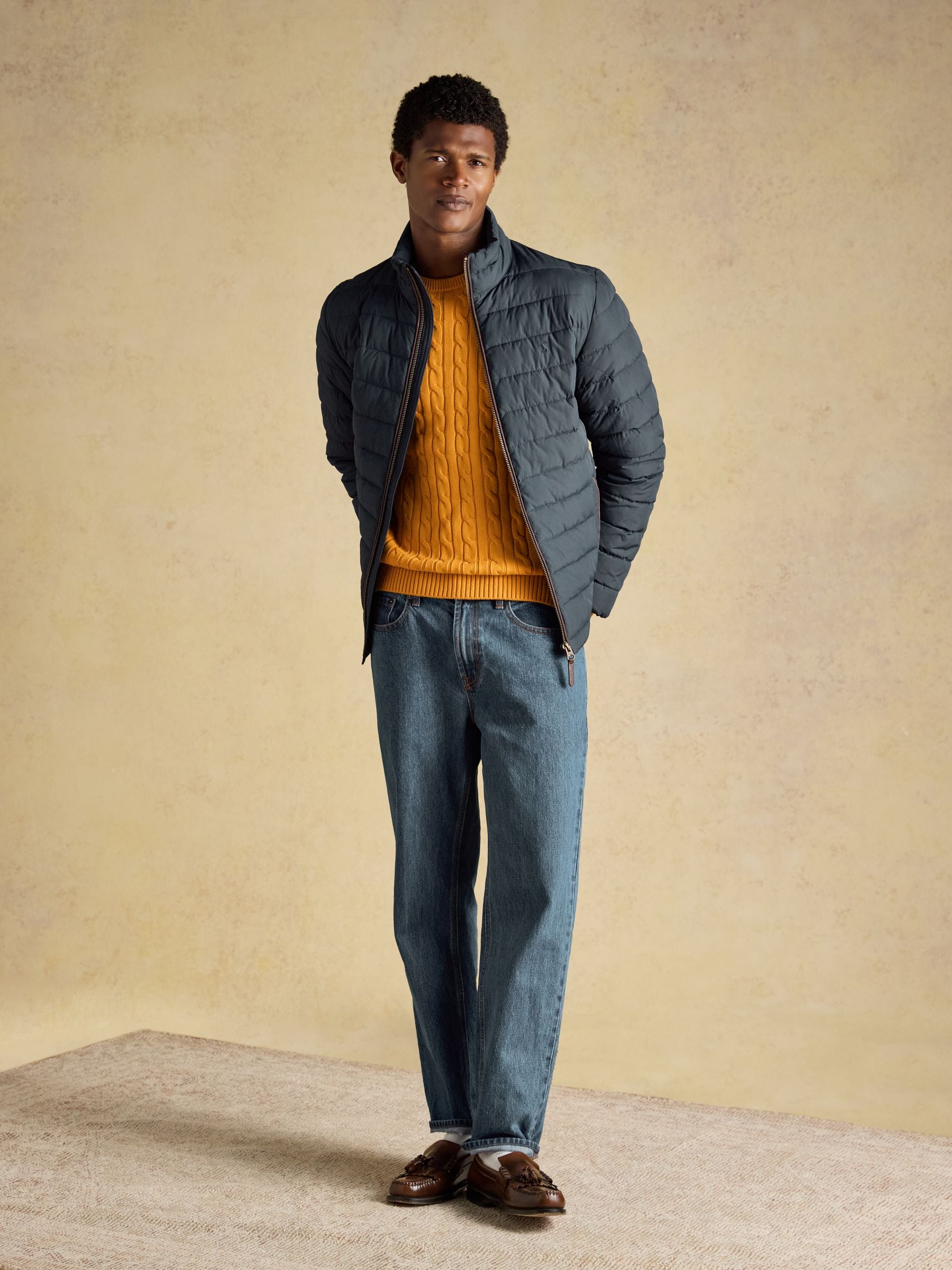 Navy Heritage Padded Coat