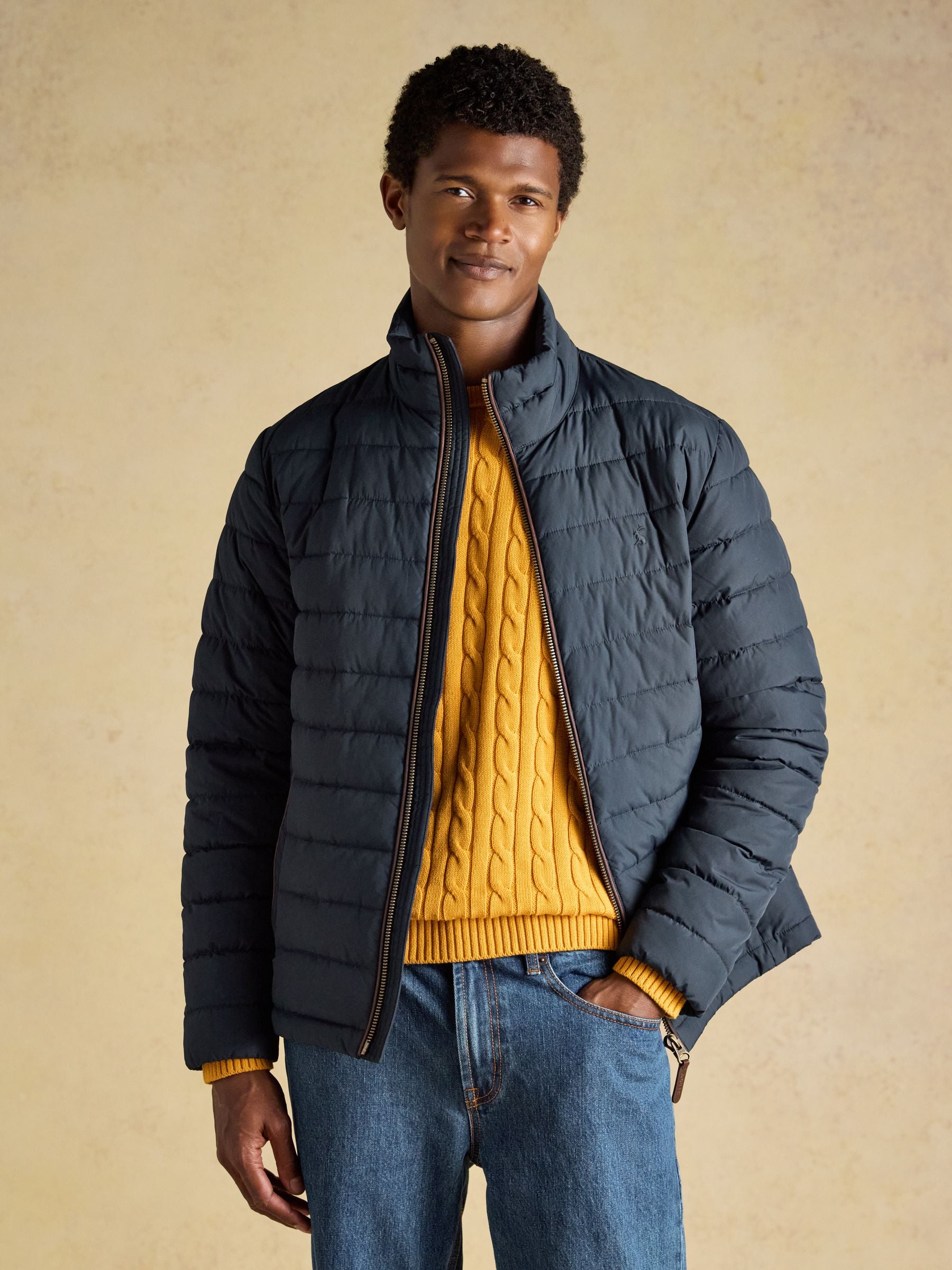 Navy Heritage Padded Coat