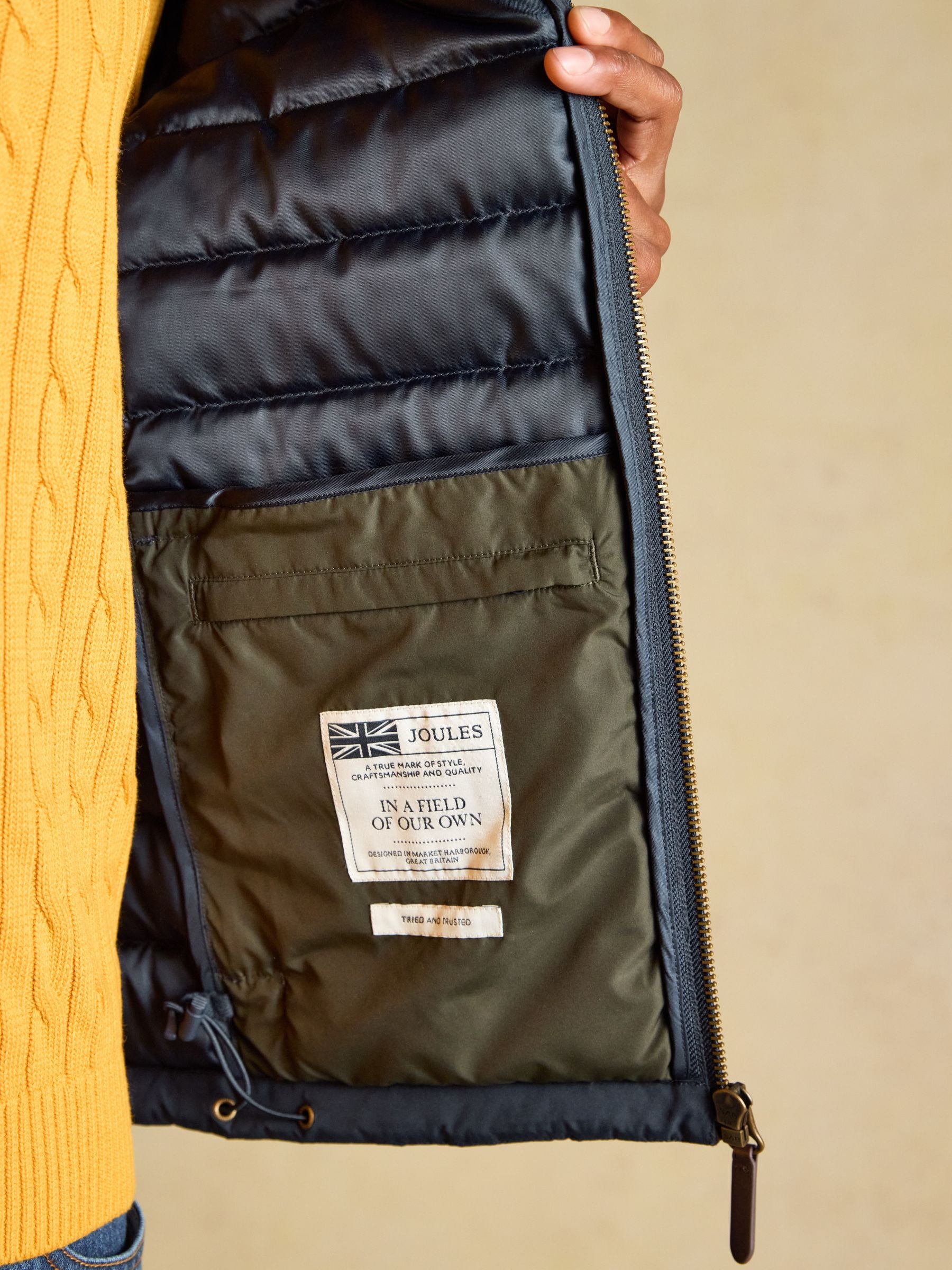 Navy Heritage Padded Coat