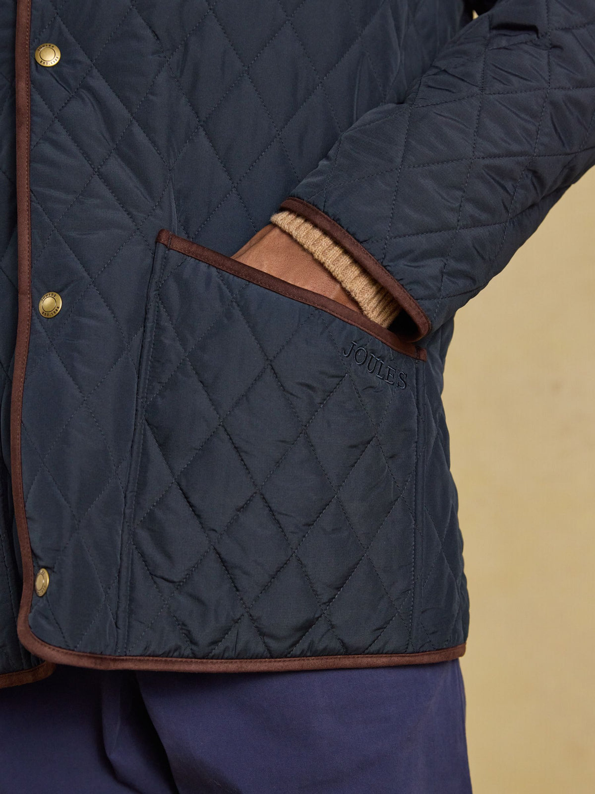 Quilted Jacket - Navy