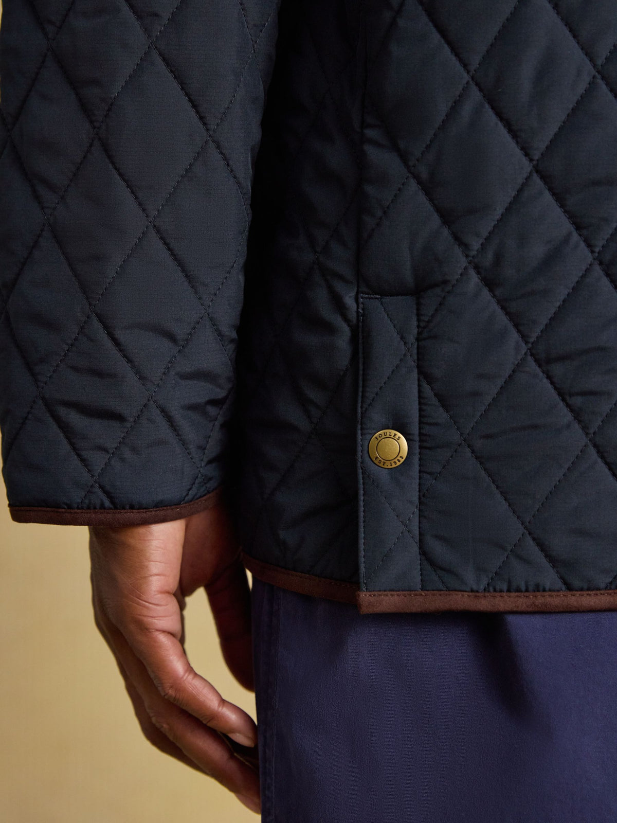 Quilted Jacket - Navy