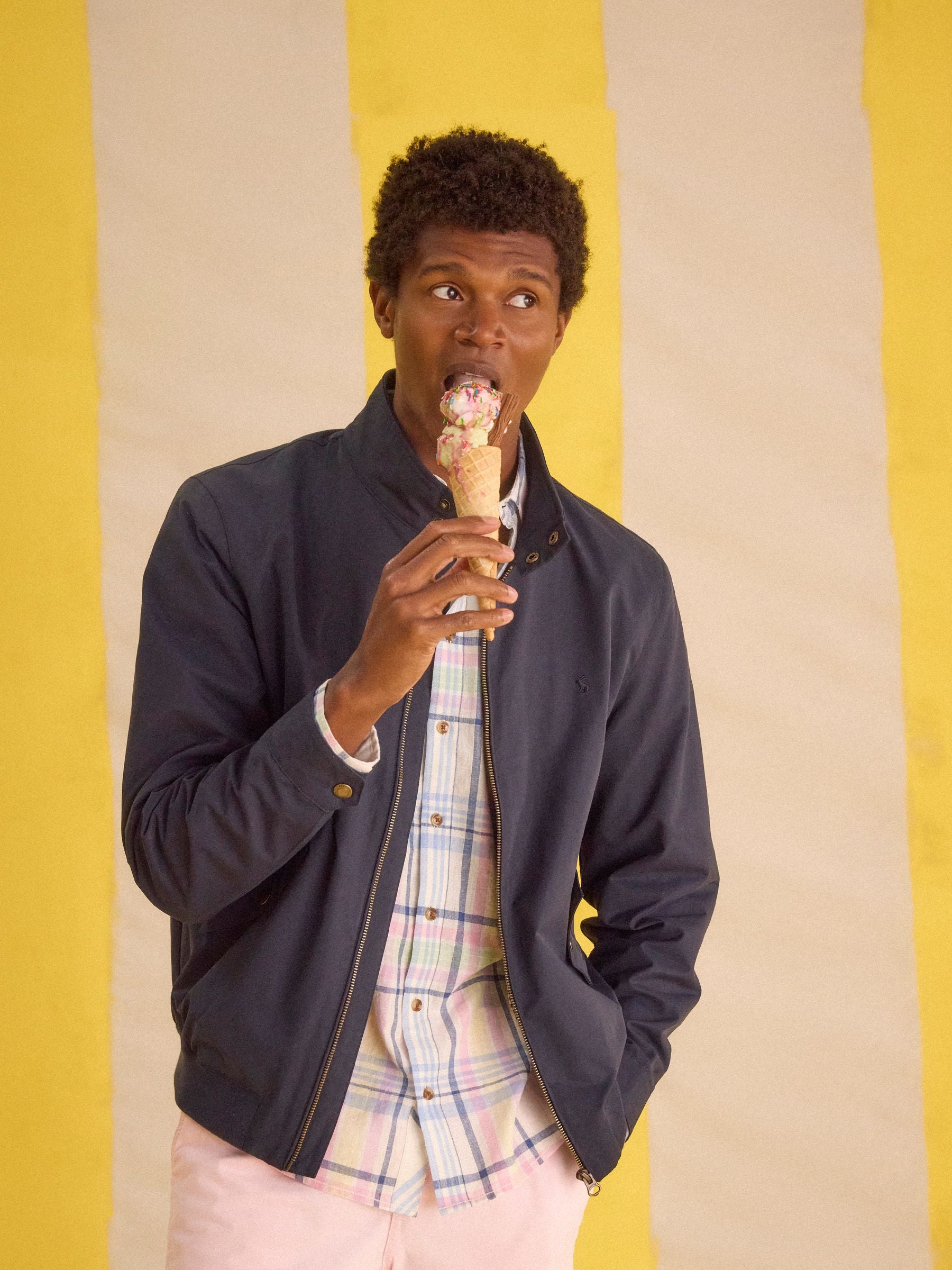 Navy Harrington Jacket