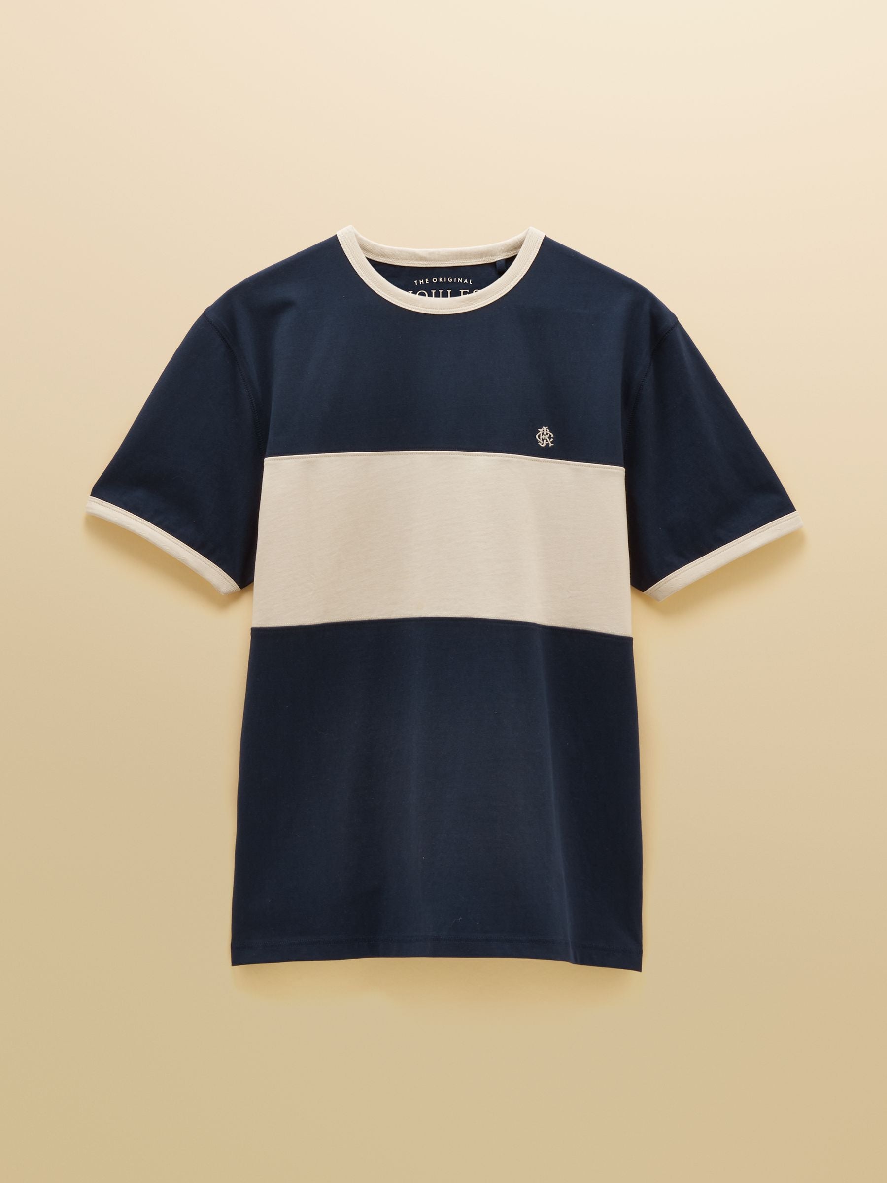 Rugby Club Navy Crew Neck Cotton T-Shirt
