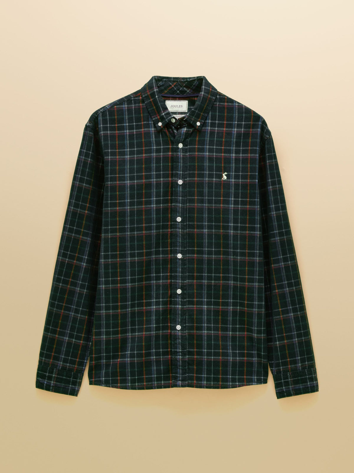 Cord Check Classic Fit Shirt - Green