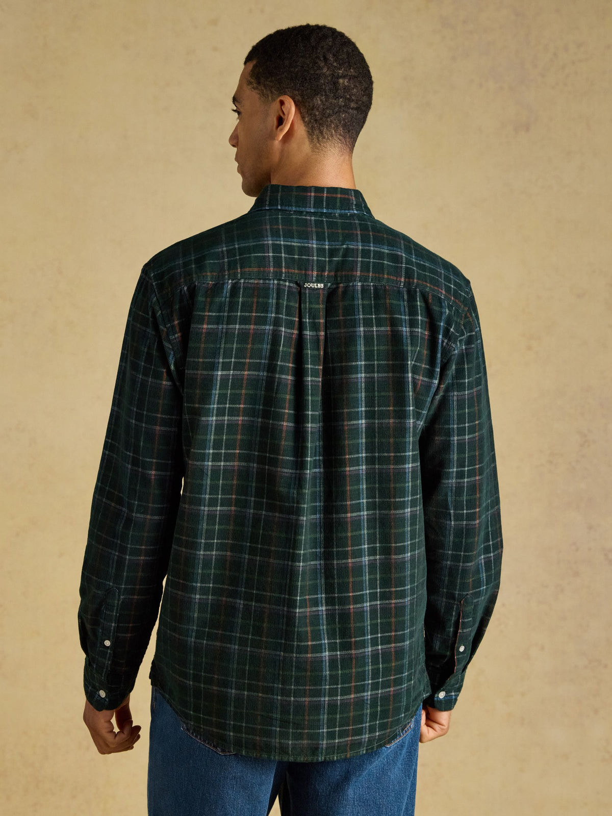 Cord Check Classic Fit Shirt - Green