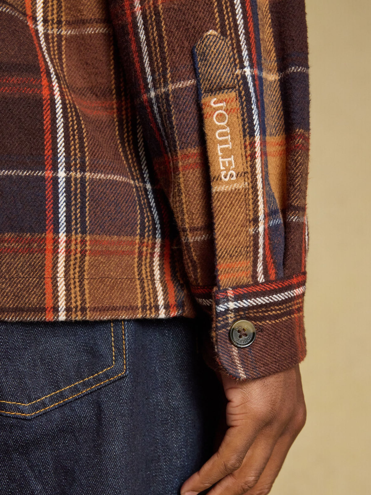 Check Flannel Overshirt - Brown