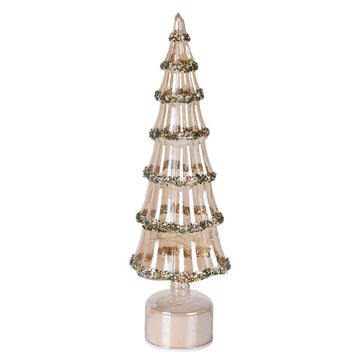 Large Amber Rotating Lit Tree