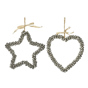Bell Star or Heart Decorations