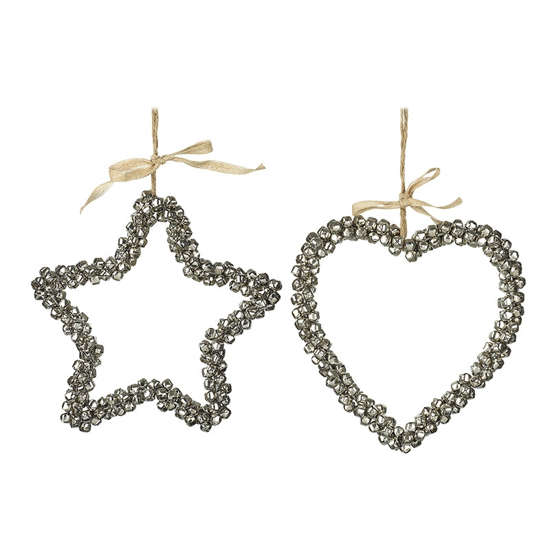 Bell Star or Heart Decorations