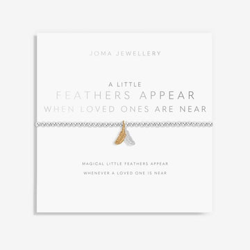 A Little 'Feathers Appear When Loved Ones Are Near' Bracelet in Silver Plating - RUTHERFORD & Co