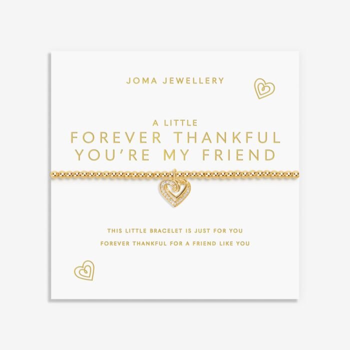 A Little 'Forever Thankful You're My Friend' Bracelet - RUTHERFORD & Co