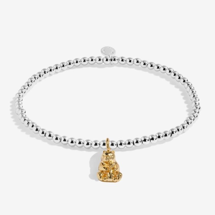 A Little 'Mama Bear' Bracelet in Silver and Gold Plating - RUTHERFORD & Co