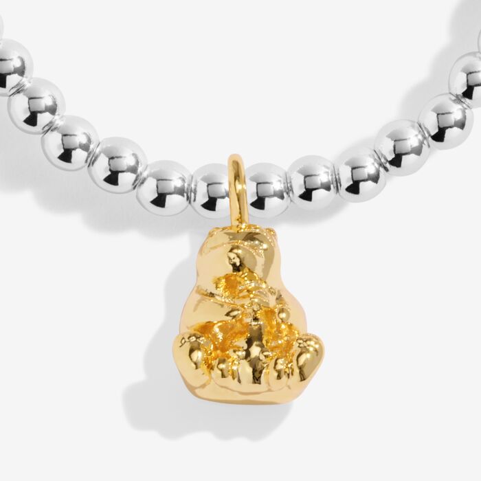 A Little 'Mama Bear' Bracelet in Silver and Gold Plating - RUTHERFORD & Co