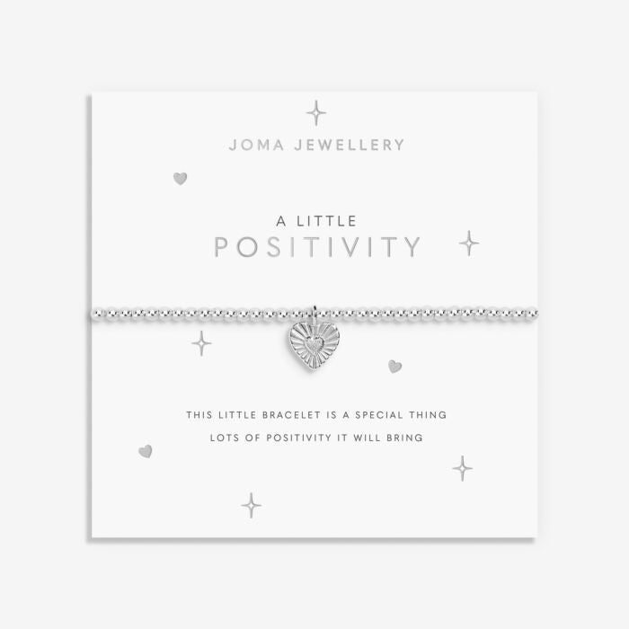 A Little 'Positivity' Bracelet in Silver Plating - RUTHERFORD & Co