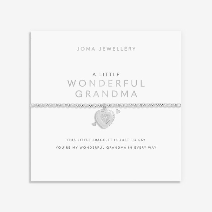 A Little 'Wonderful Grandma' Bracelet in Silver Plating - RUTHERFORD & Co