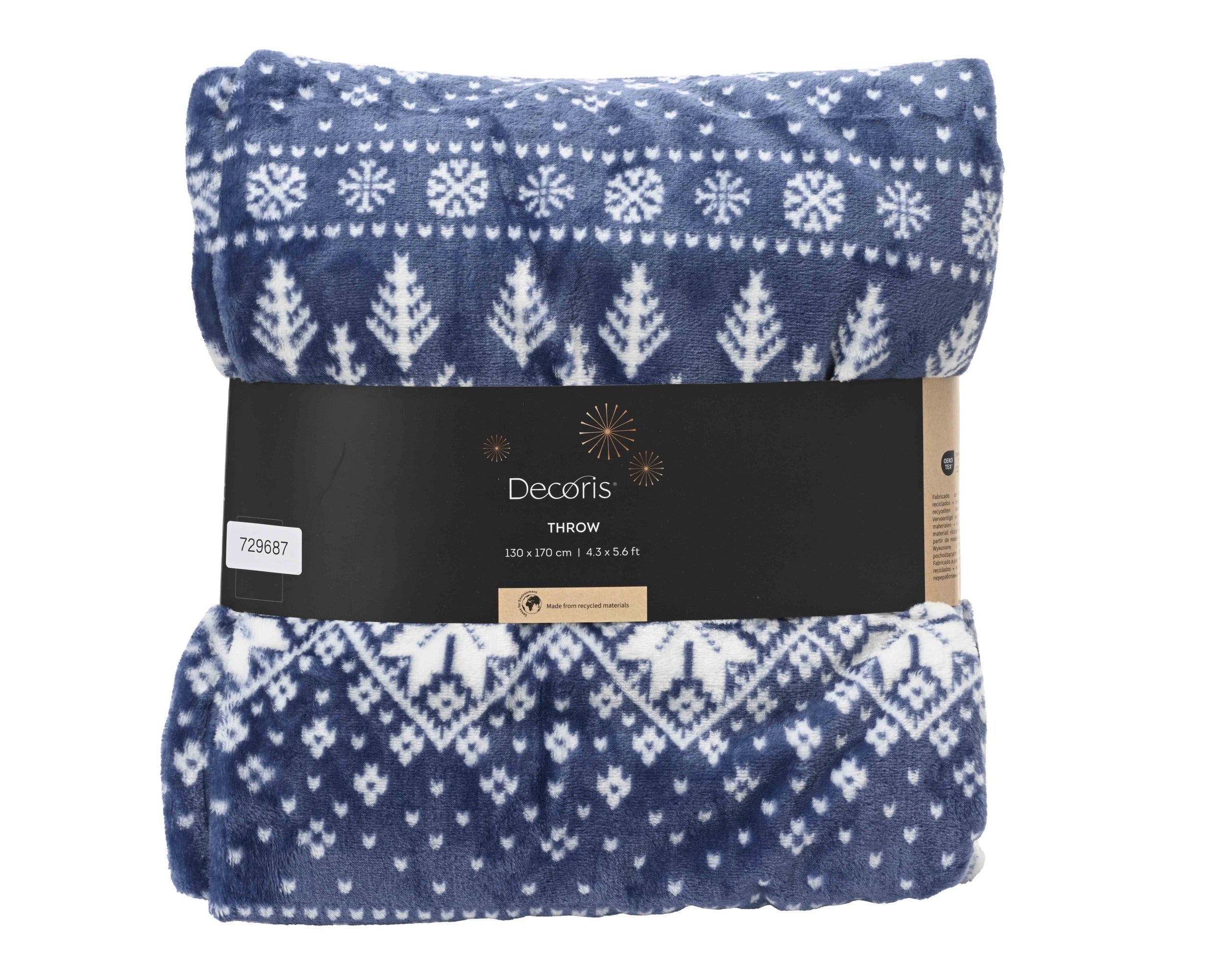 Decoris Throw - Dark Blue