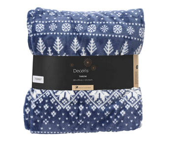 Decoris Throw - Dark Blue