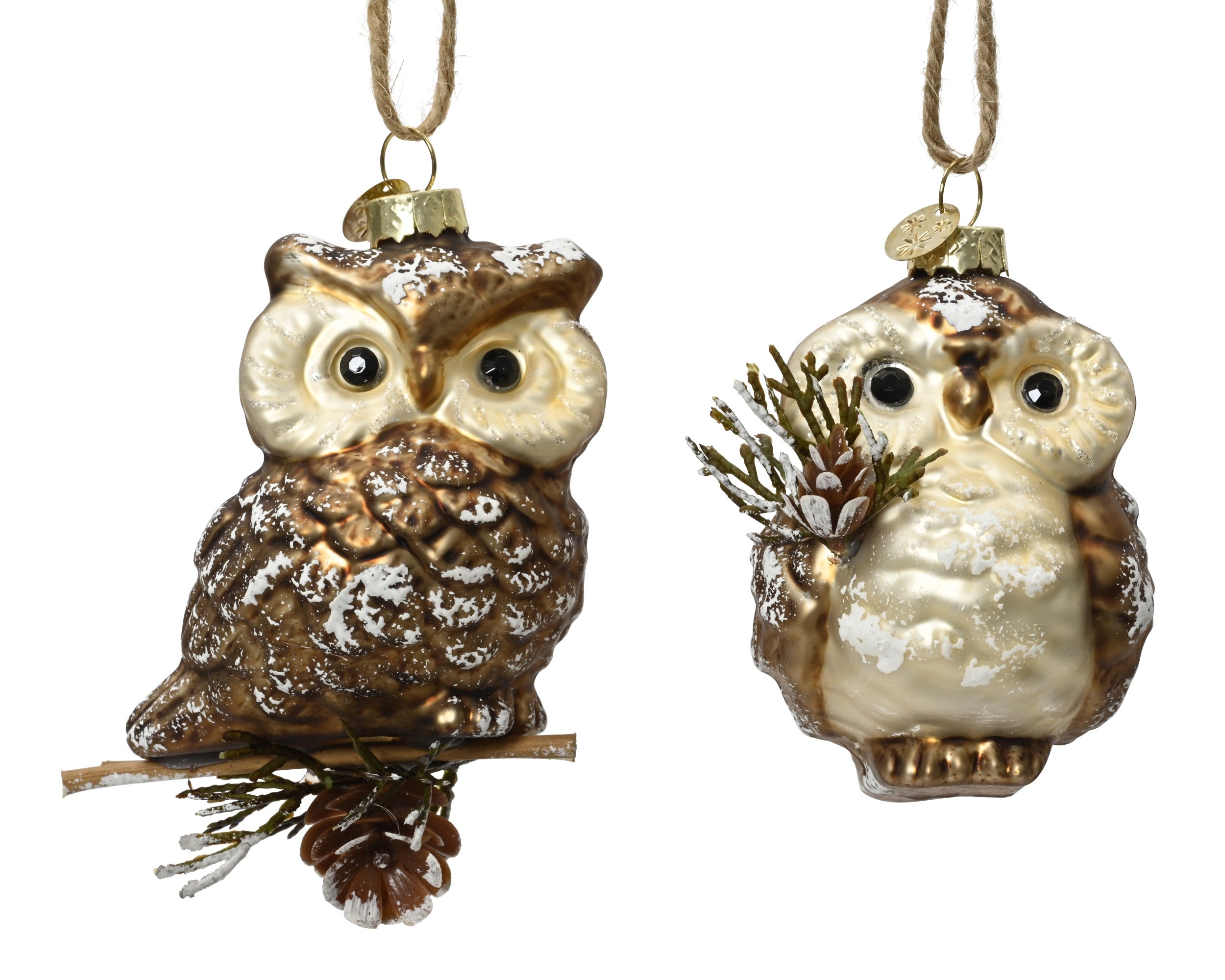 Decoris Glass Owl Decoration - Assorted