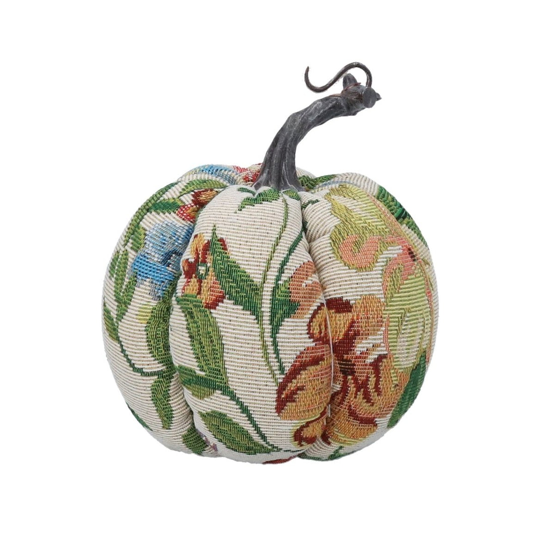 Acrylic Orn 16cm – Floral Leaves Tapestry Pumpkin - RUTHERFORD & Co