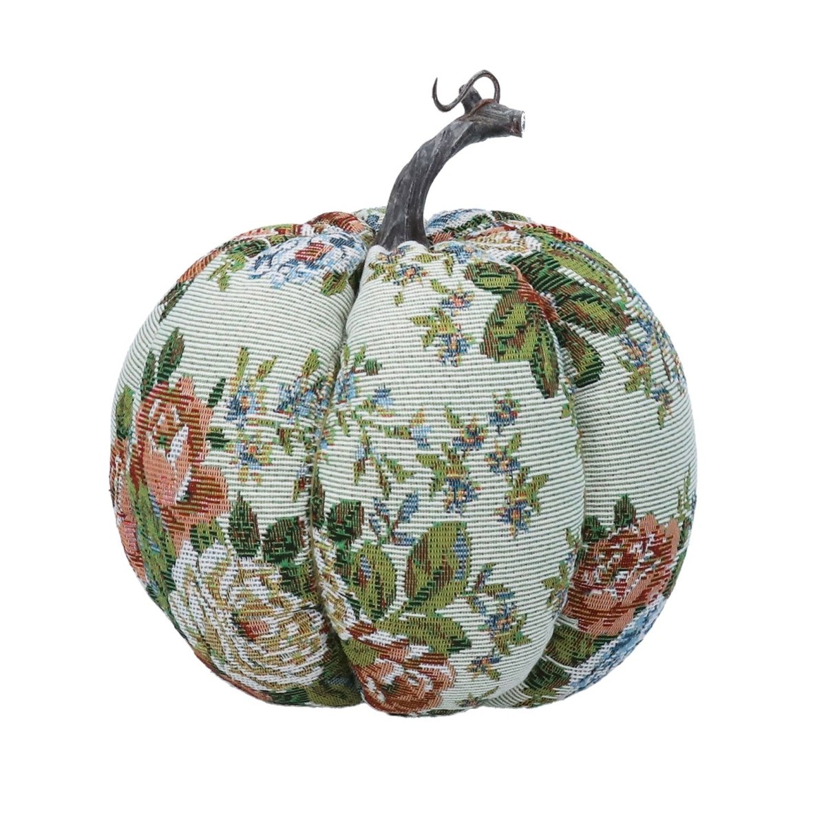 Acrylic Orn 18cm – Autumn Rose Tapestry Pumpkin - RUTHERFORD & Co
