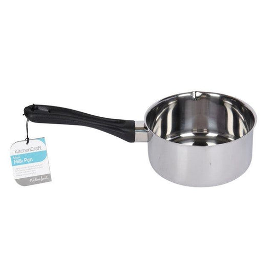 KitchenCraft Stainless Steel 14cm Milk pan (0.7 Litres) - RUTHERFORD & Co