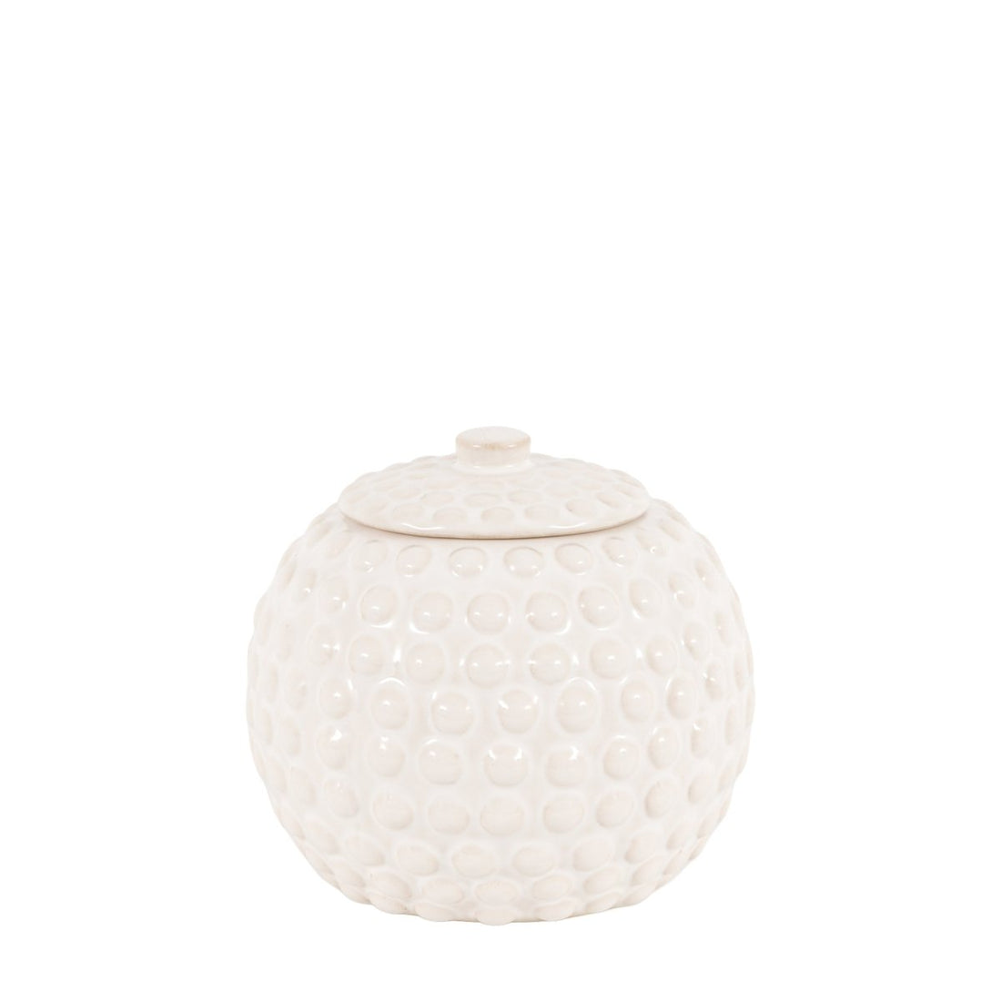 Alba Beaded Trinket Jar White - RUTHERFORD & Co