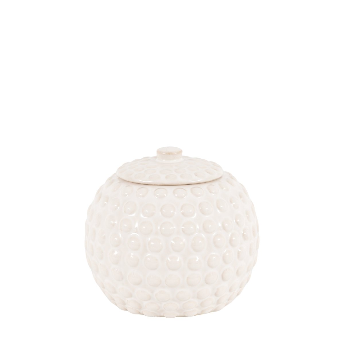 Alba Beaded Trinket Jar White - RUTHERFORD & Co