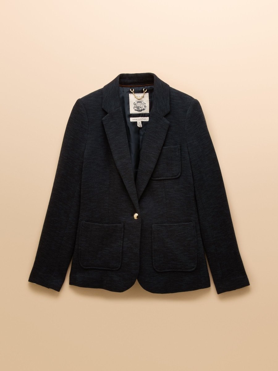 Albury Navy Cotton Rich Blazer - RUTHERFORD & Co