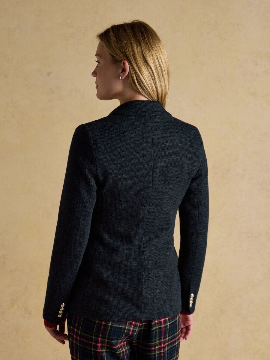 Albury Navy Cotton Rich Blazer - RUTHERFORD & Co