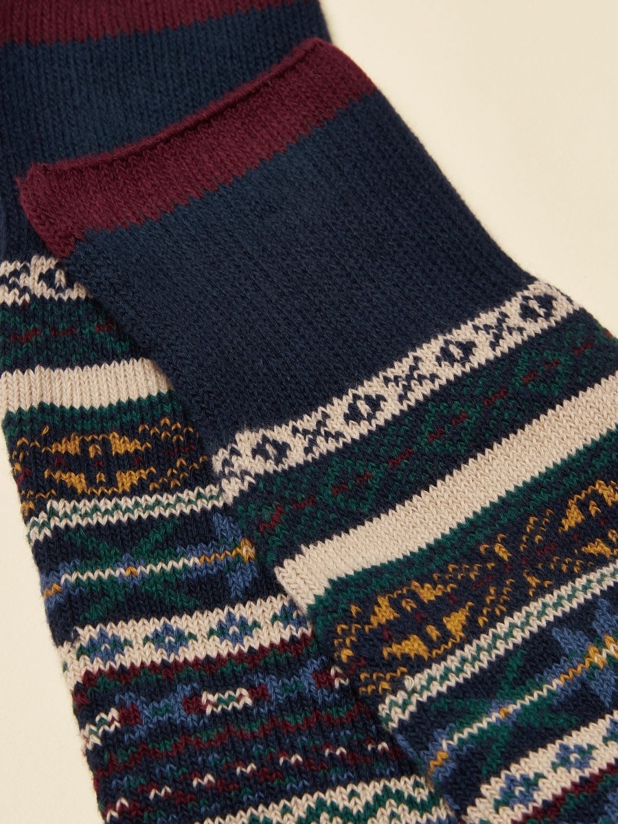 Alby Multi Fair Isle Socks - RUTHERFORD & Co
