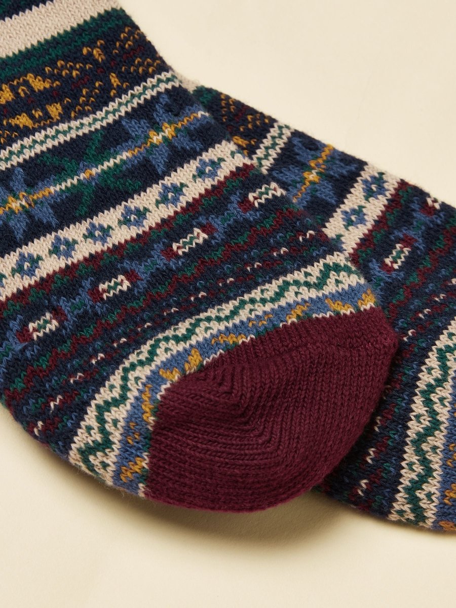 Alby Multi Fair Isle Socks - RUTHERFORD & Co