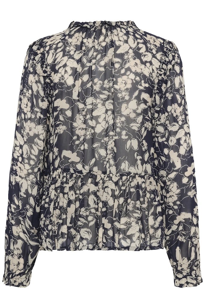 AlfridaPW Bl Blouse - After Midnight Art Flower - RUTHERFORD & Co