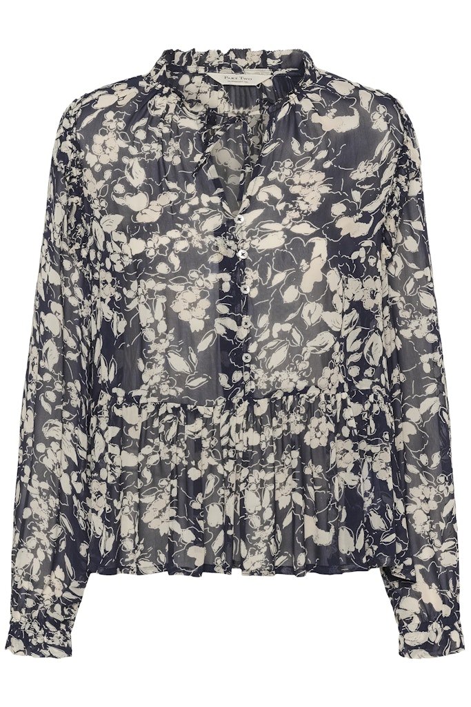 AlfridaPW Bl Blouse - After Midnight Art Flower - RUTHERFORD & Co