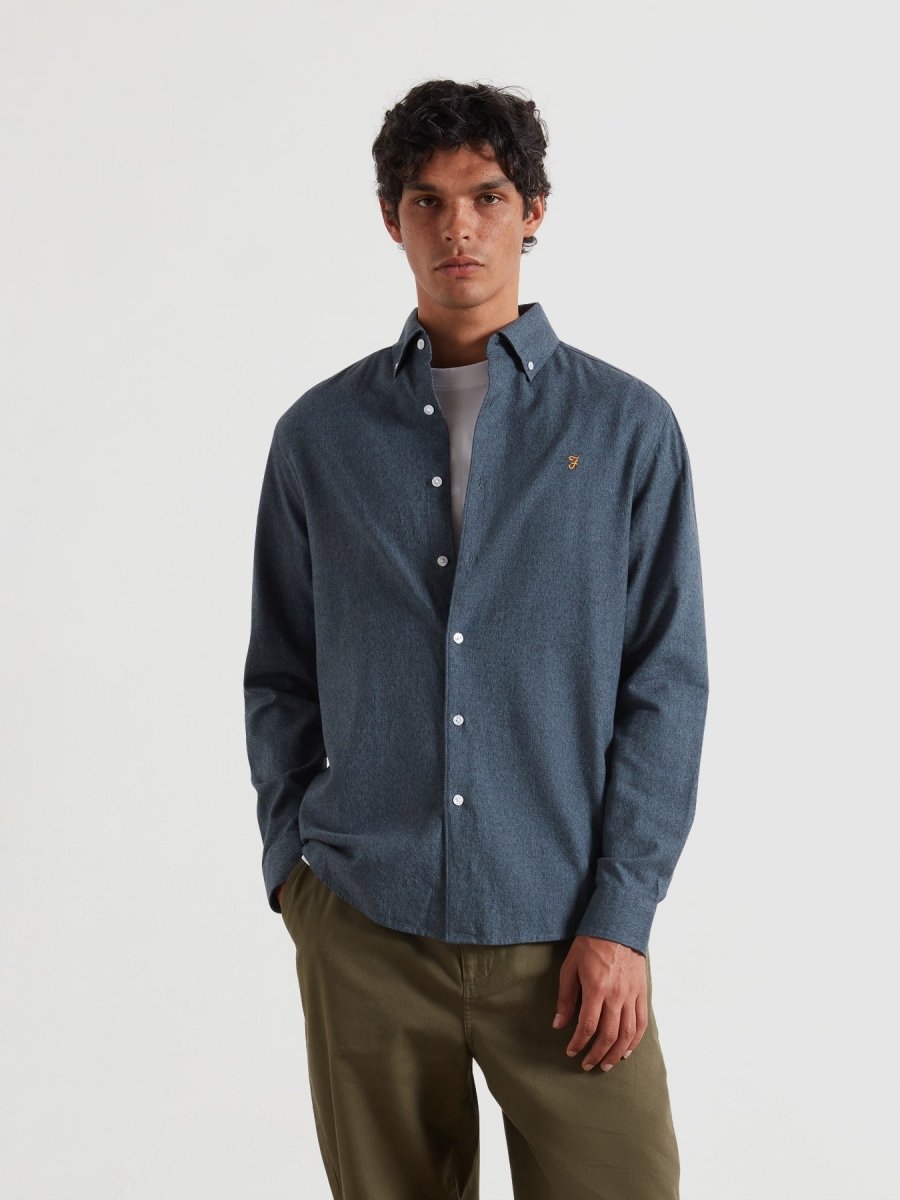 Ali Shirt In Chalk Blue - RUTHERFORD & Co