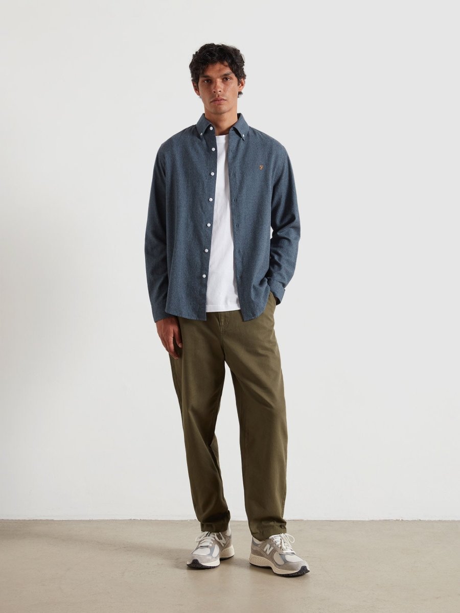 Ali Shirt In Chalk Blue - RUTHERFORD & Co