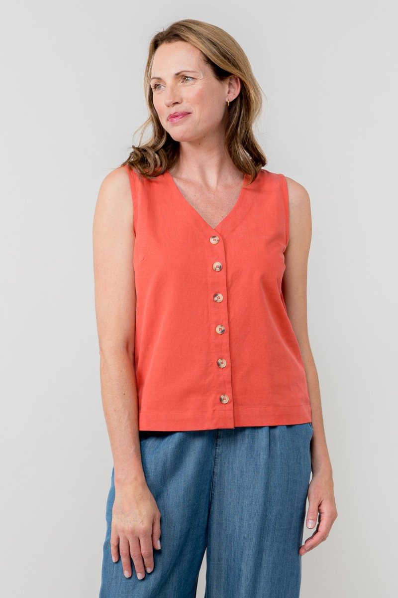 Allium Tencel Cotton Vest - RUTHERFORD & Co