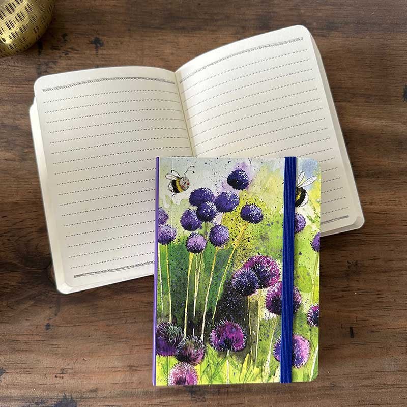 Alliums and Bees Small Chunky Notebook - RUTHERFORD & Co