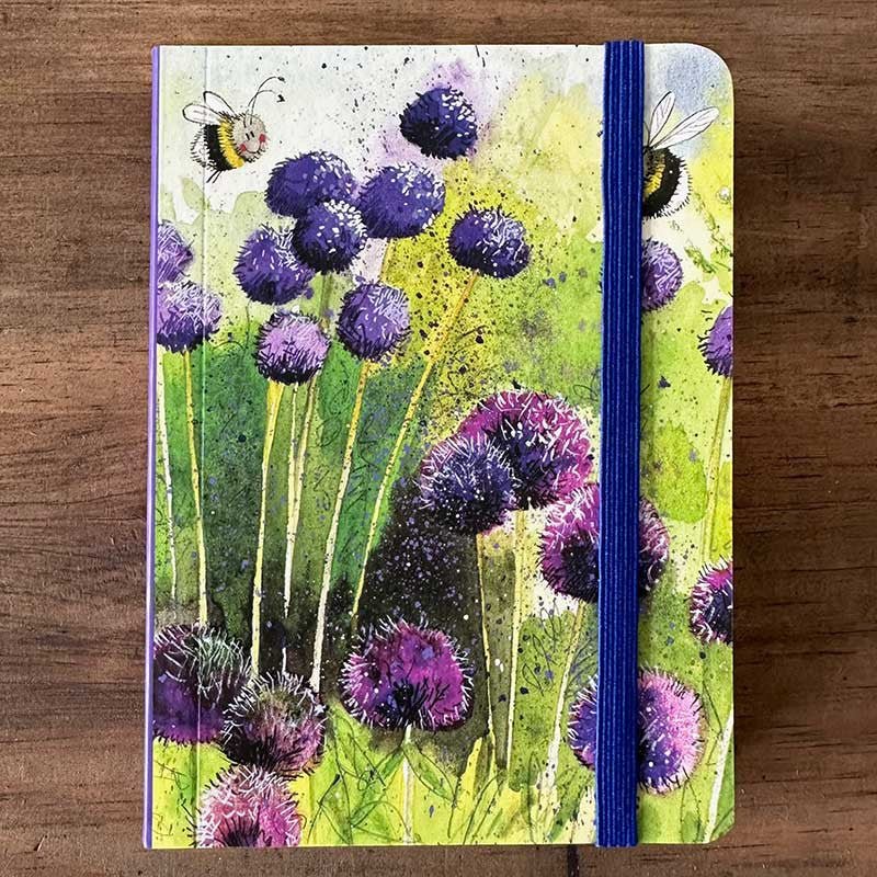 Alliums and Bees Small Chunky Notebook - RUTHERFORD & Co
