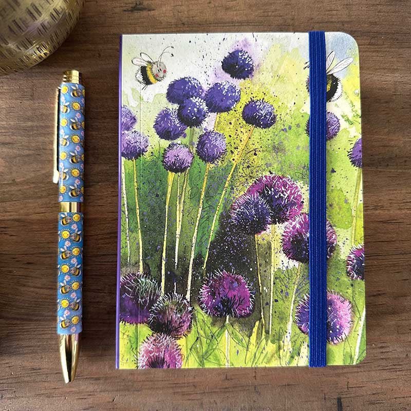 Alliums and Bees Small Chunky Notebook - RUTHERFORD & Co